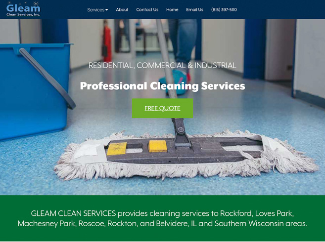 Updated Cleaning Services Website